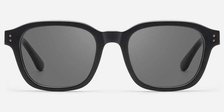 Rainier - Dark Gray Tint Black Zipper Sunnies by Vooglam