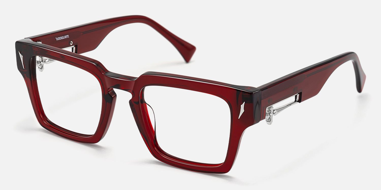 Stiletto - Transparent Red Gohtic Sword Glasses by Vooglam - Front View