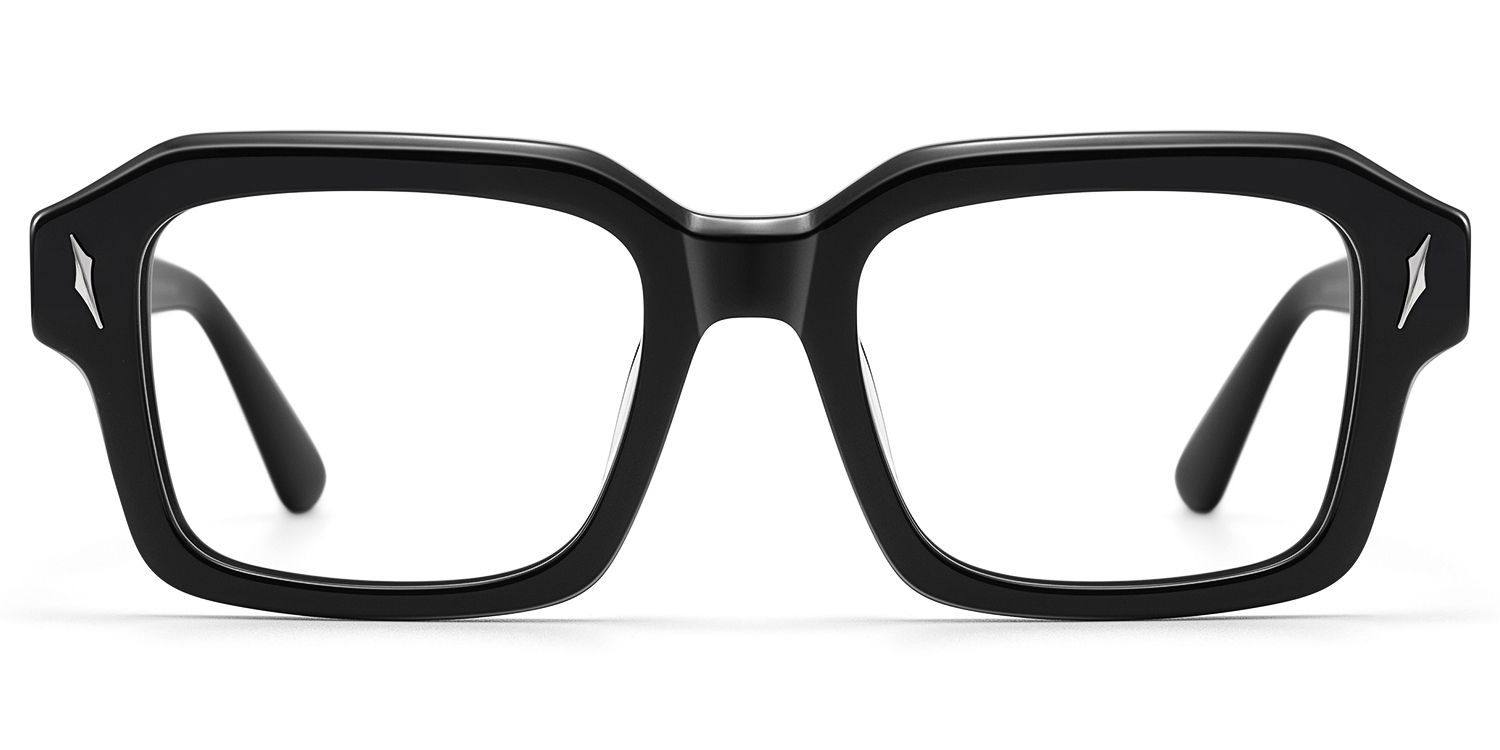 Blindspot - Safety Pin Square Black Glasses by Vooglam Product Details 1