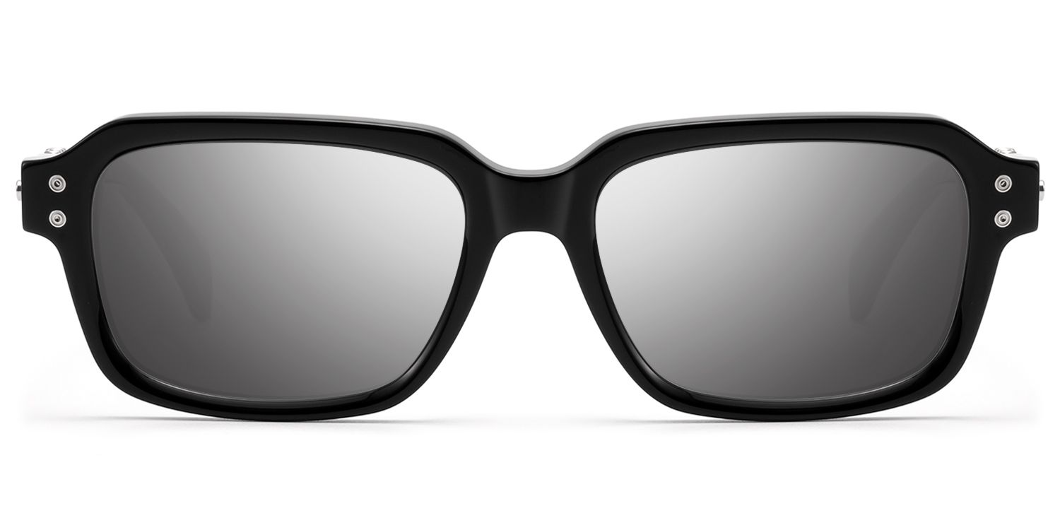 Anacortes - Mirrored Black Guitar Temple Shades by Vooglam Product Details 1