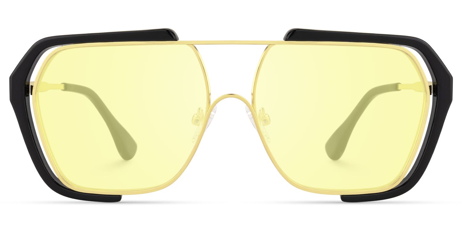 Porsha - Double Bridge Aviator Sunglasses by Vooglam Product Details 1