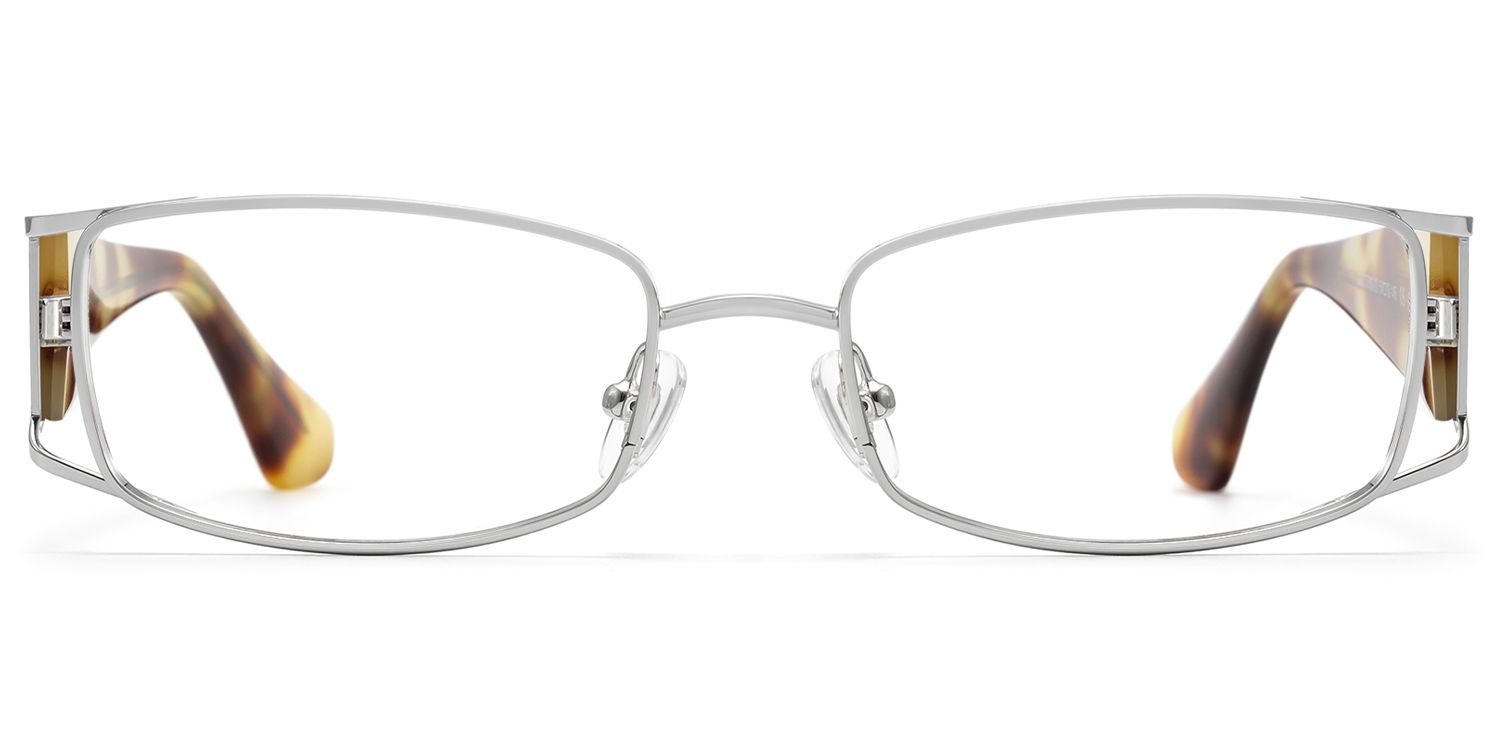 Wren - Nickel-Free Rectangle Silver Eyeglasses by Vooglam Product Details 1