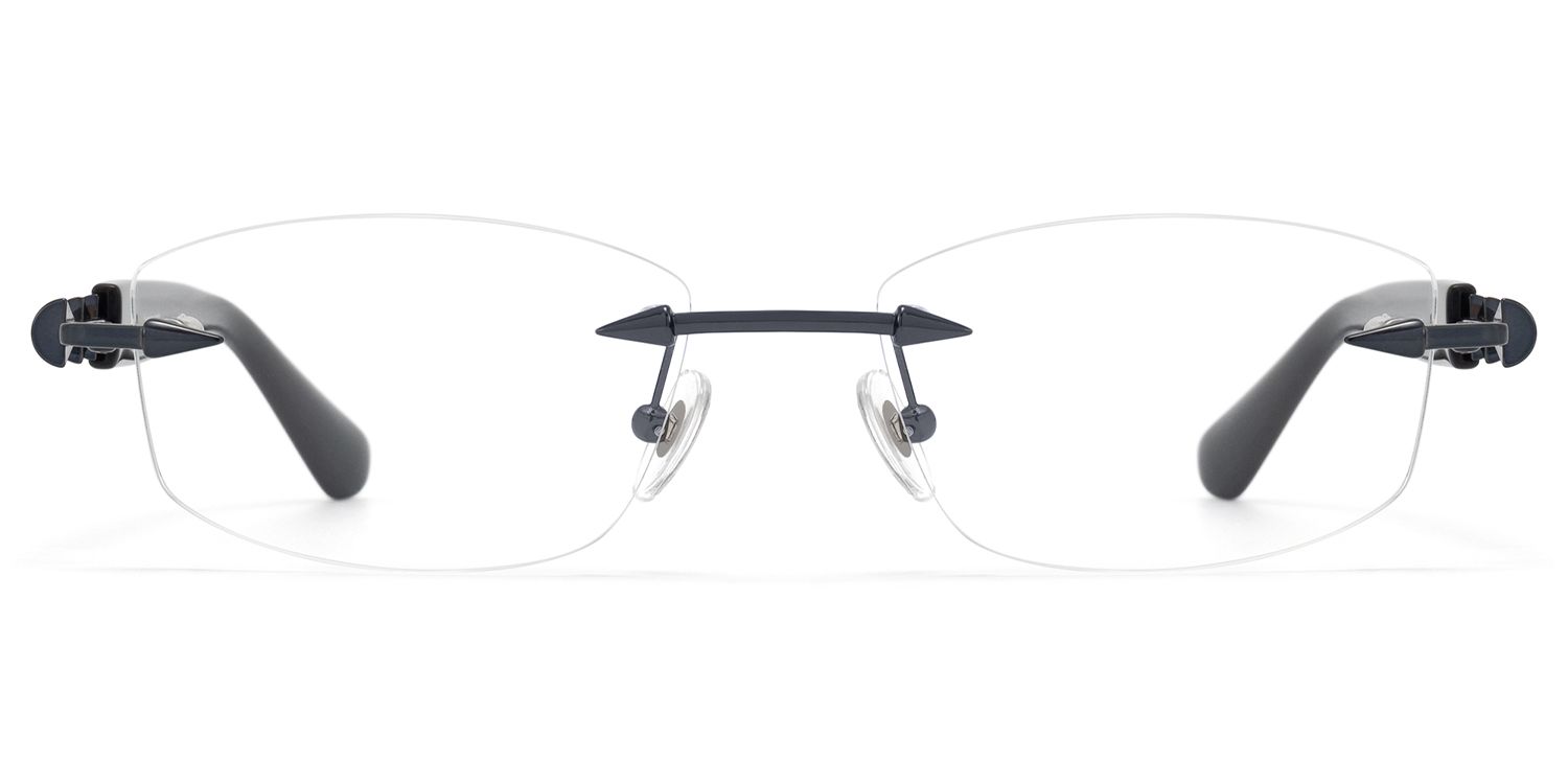 Fracture - Ultralight Frameless Black Glasses by Vooglam Product Details 1