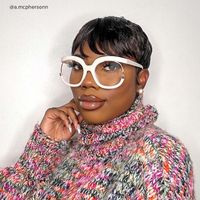 Fredia - Square White Eyeglasses - 11