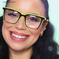Chelsie - Rectangle Green Eyeglasses - 6