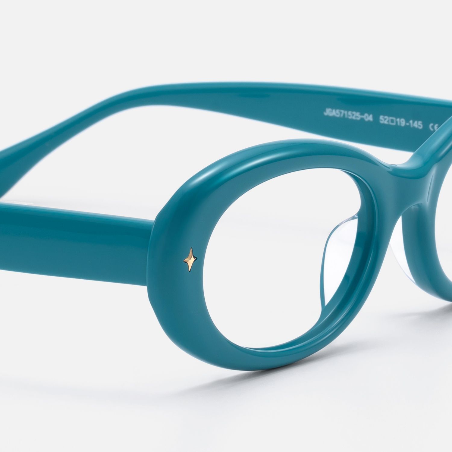 Vexa - Vibrant Blue Thick Acetate Frames by Vooglam - Design Details