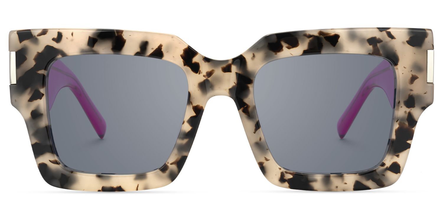 Vaeda - Bold Square Tortoise Sunglasses by Vooglam Product Details 1
