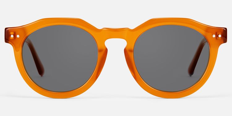 Aubrey - Geometric Brown Sunglasses by Vooglam