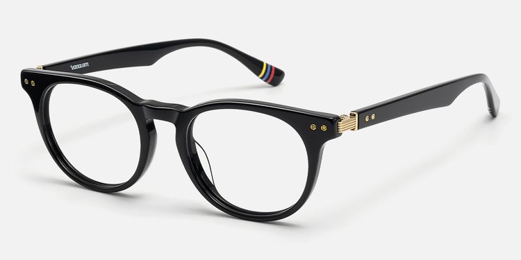 Vintel - Rectangle Black Eyeglasses by Vooglam