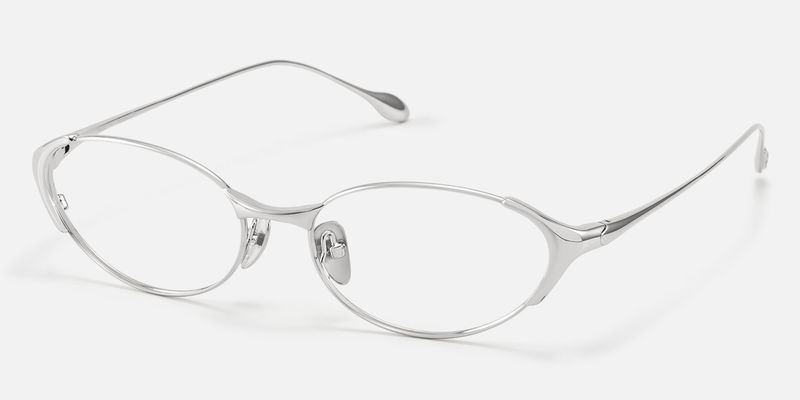 Ebisu - Oval Silver Eyeglasses