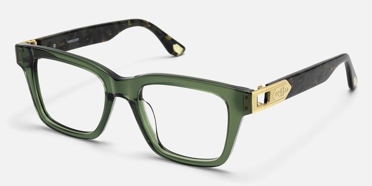 Legacy - Rectangle Green Eyeglasses by Vooglam