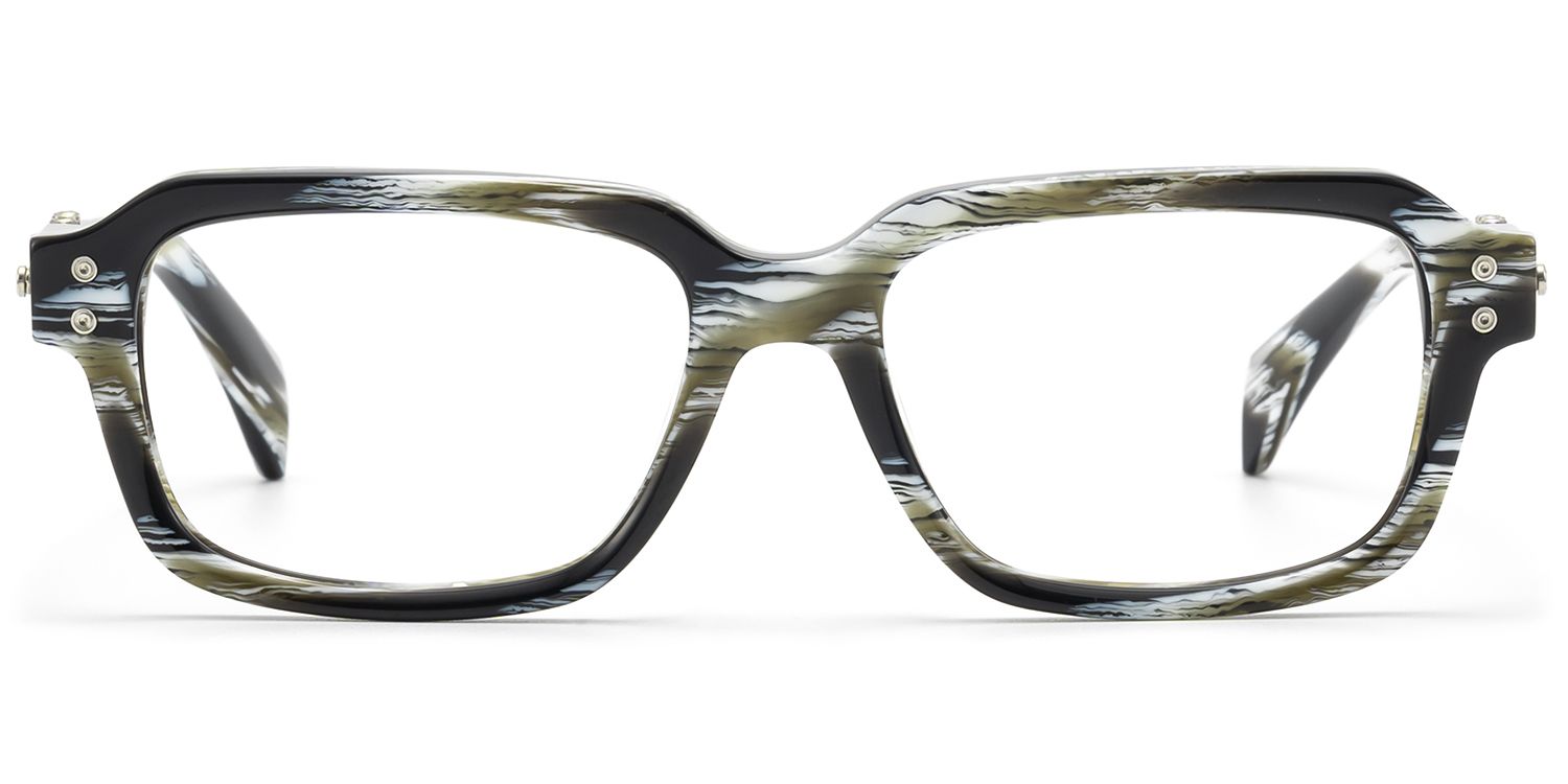 Anacortes - Gray Horn Rim Guitar Temple Glasses by Vooglam Product Details 1