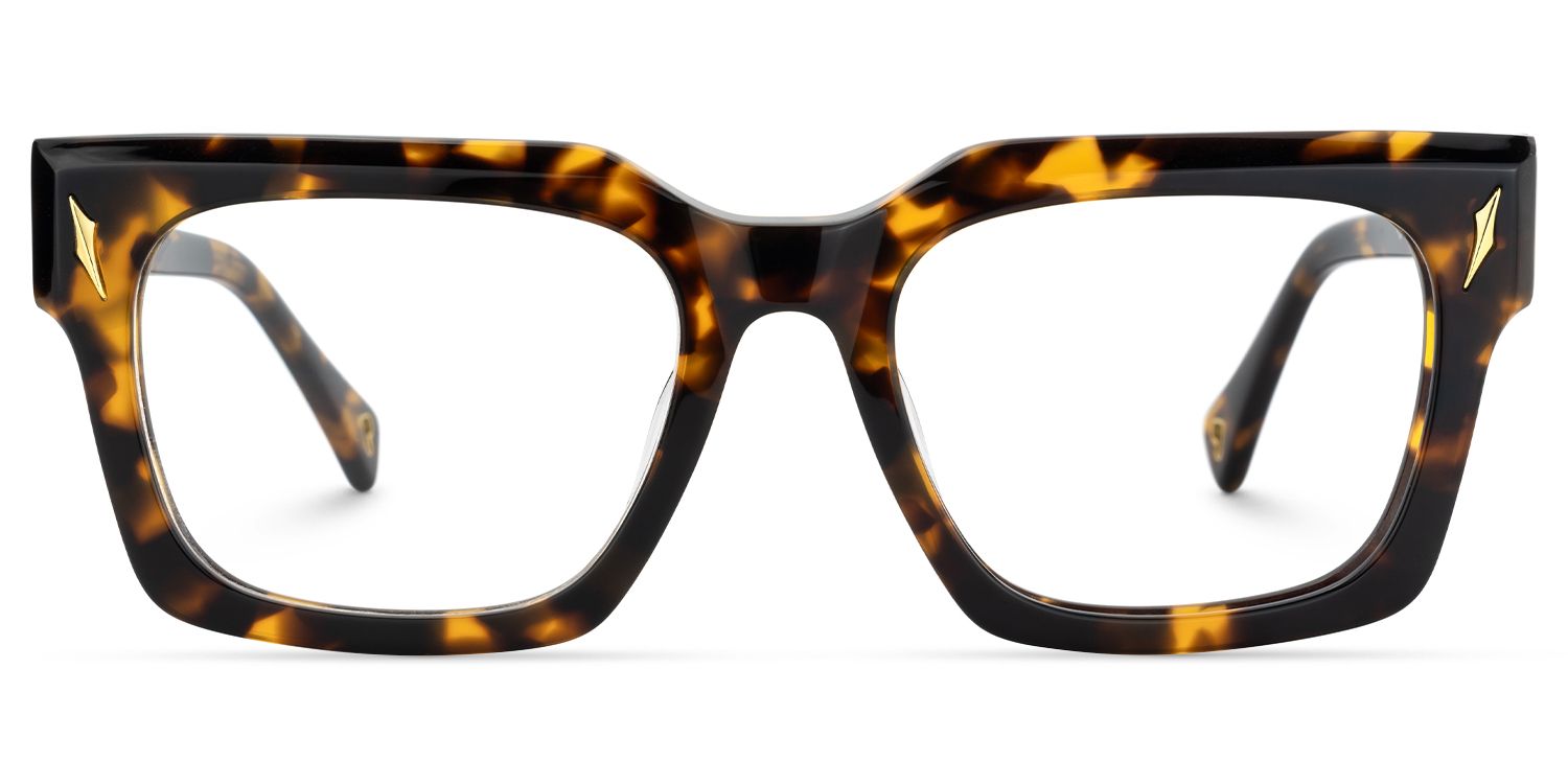Mahola - Rectangle Tortoise Thick Acetate Eyeglasses by Vooglam Product Details 1
