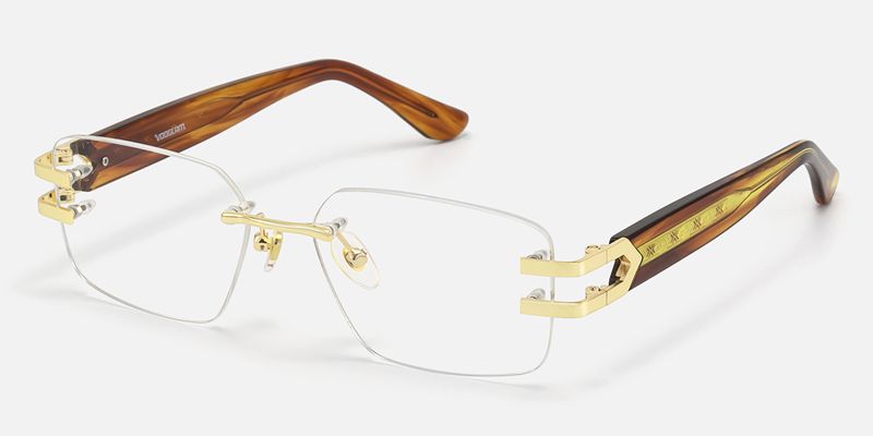 Aurum - Rectangle Tortoise Eyeglasses