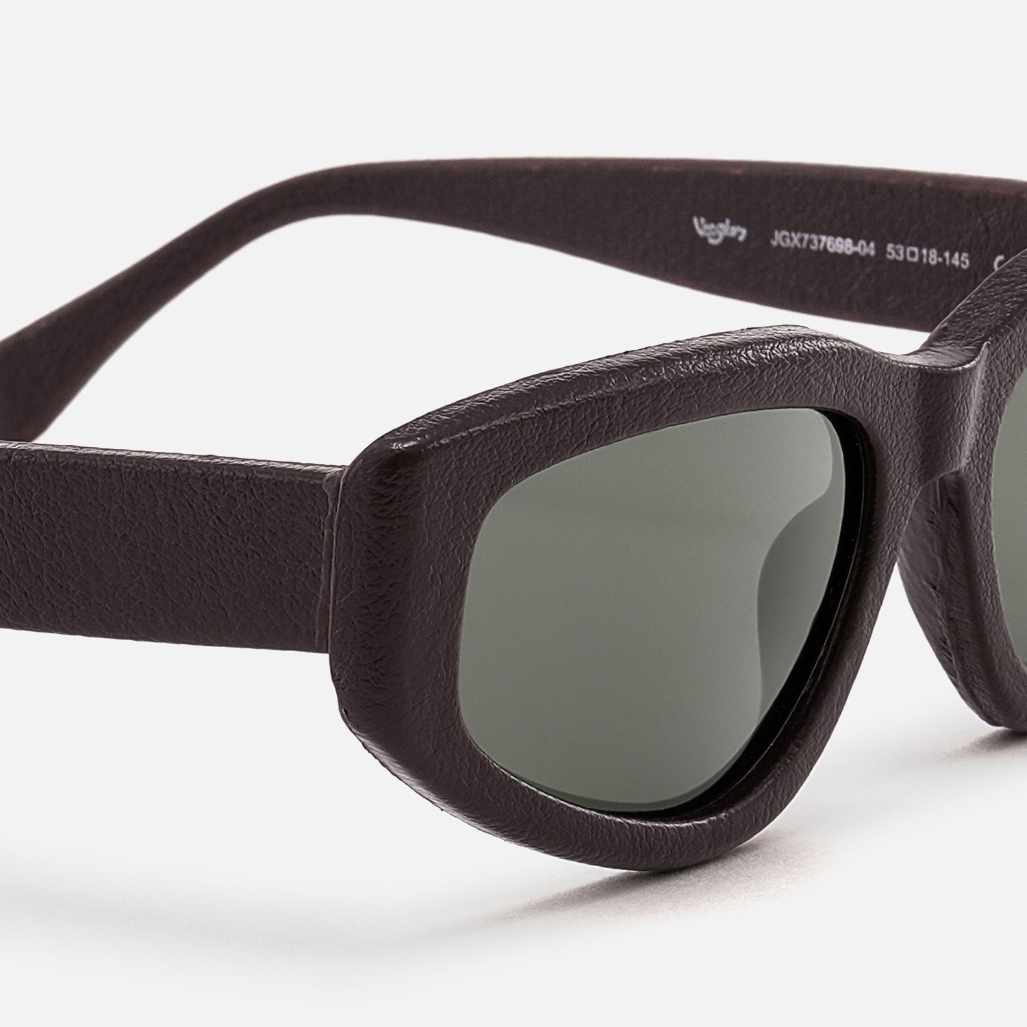 CruzHide - Geometric Brown Sunglasses by Vooglam - Design Details