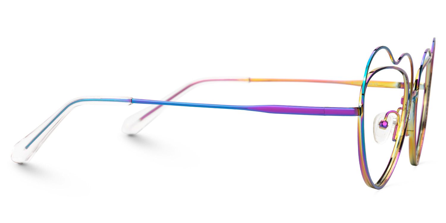 Fidelio - Heart Multicolor Eyeglasses by Vooglam - Product View 4