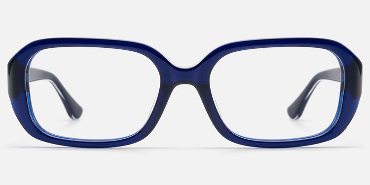 Mies - Bold Deep Blue Frames with Metal Pin by Vooglam