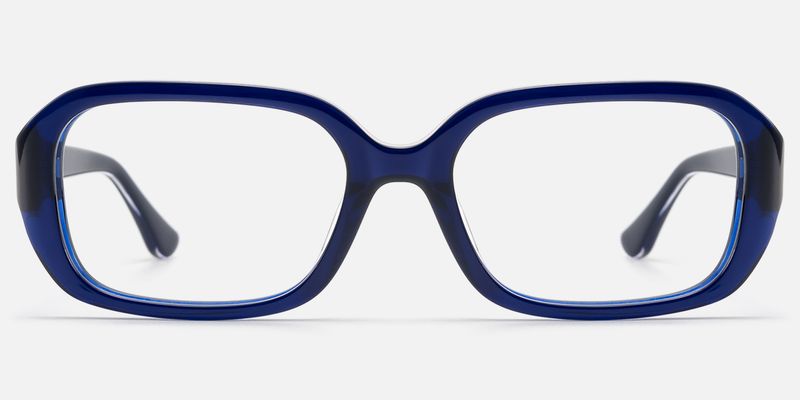 Mies - Rectangle Blue Eyeglasses