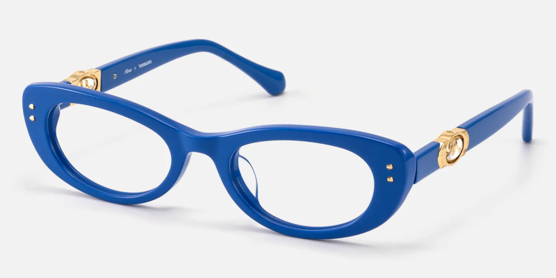Judith - Butterfly Blue Eyeglasses | Vooglam