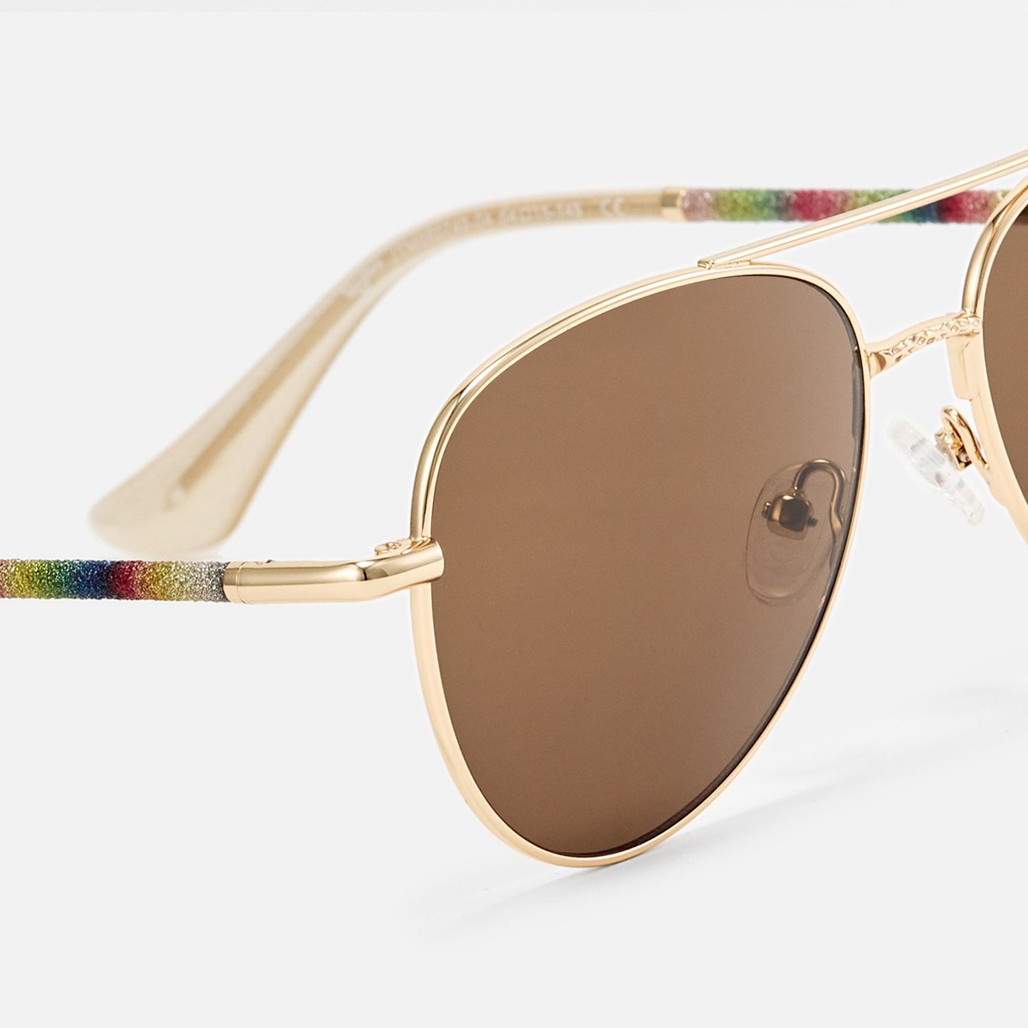 Joni - Aviator Gold Sunglasses by Vooglam - Design Details