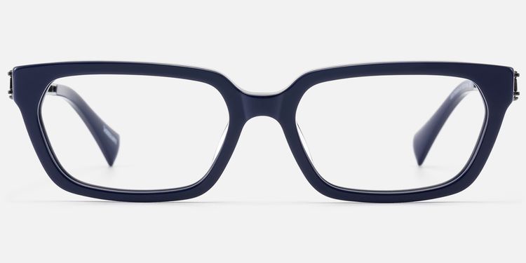 Scarpa - Blue Gunmetal Wire Temple Glasses by Vooglam