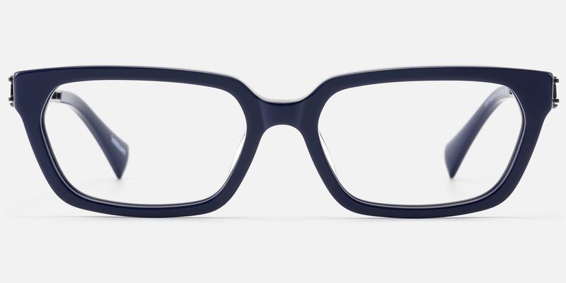 Scarpa - Blue Gunmetal Wire Temple Glasses by Vooglam