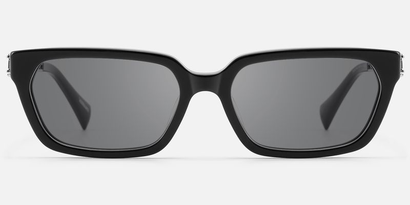 Scarpa - Black Double Wire Gray Tint Sunglasses by Vooglam
