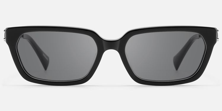 Scarpa - Black Double Wire Gray Tint Sunglasses by Vooglam
