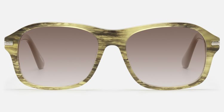 Albini - Green Wood Grain Gradient Brown Shades by Vooglam