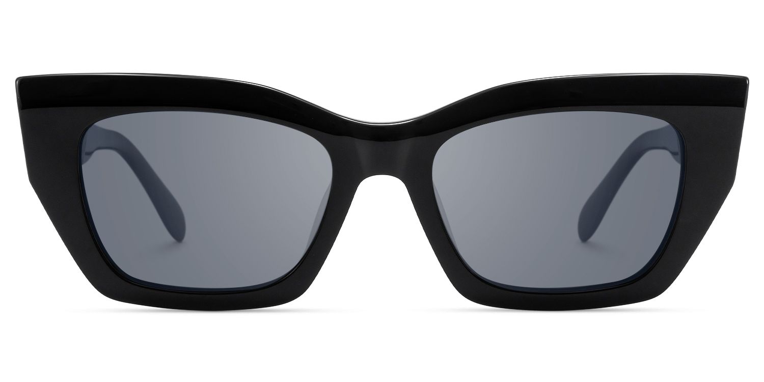 Velora - Cat Eye Black Sunglasses by Vooglam Product Details 1