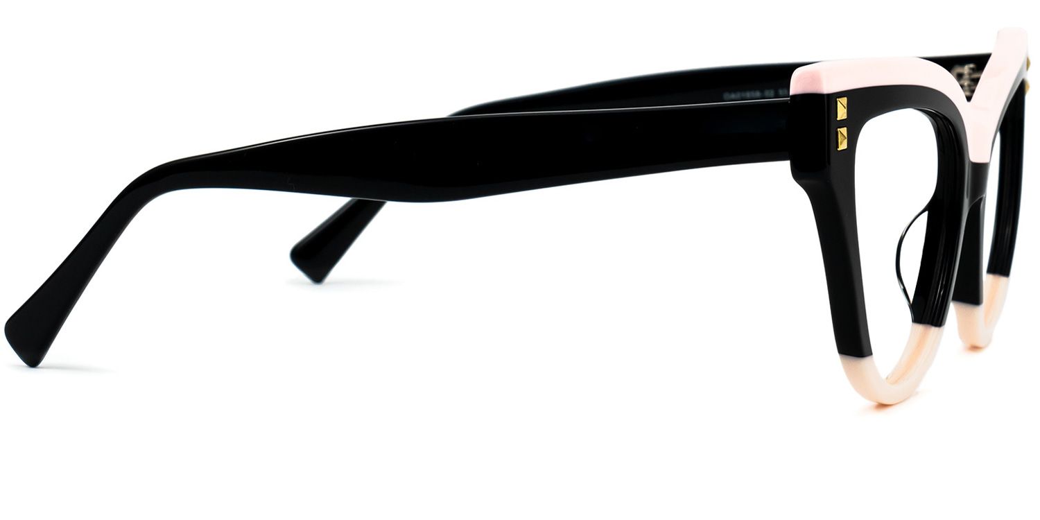 Dalila - Cat Eye Black Eyeglasses | Vooglam 4