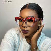 Rosaura - Square Purple Floral Eyeglasses - 8