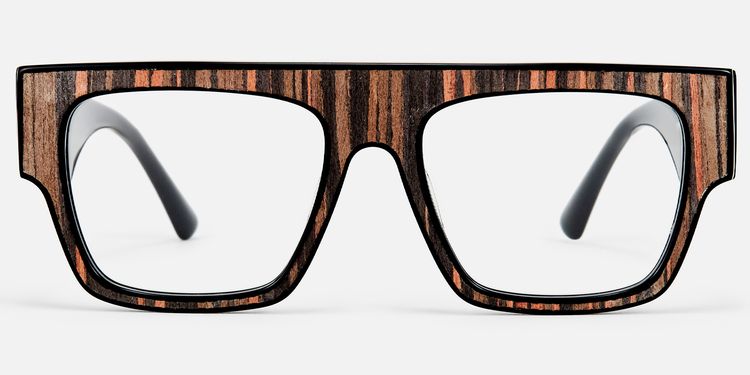 Wandrea - Aviator Brown Eyeglasses by Vooglam