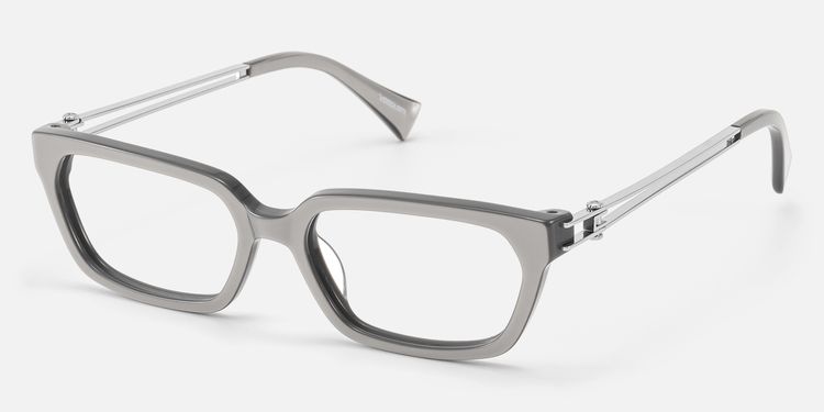 Scarpa - Pearlescent Silver Double Wire Glasses by Vooglam