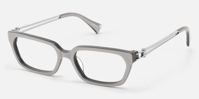 Scarpa - Pearlescent Silver Double Wire Glasses by Vooglam