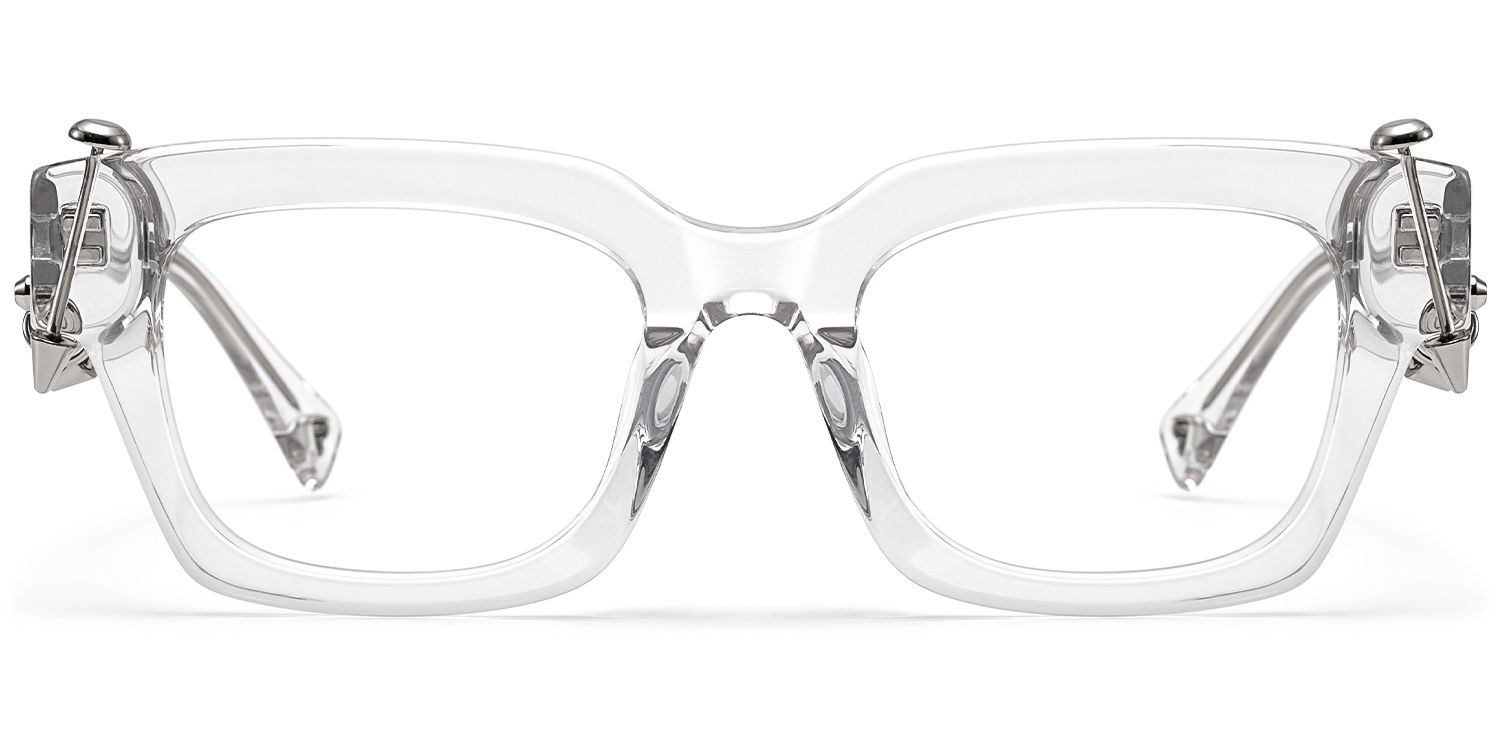 Sabrina - Rectangle Crystal Acetate Eyeglasses by Vooglam Product Details 1