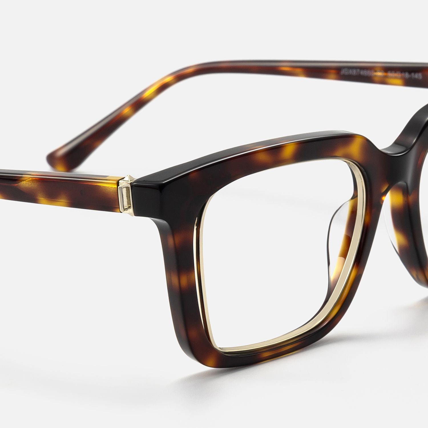 Chaparral - Fashion Rectangle Tortoise Glasses by Vooglam - Design Details