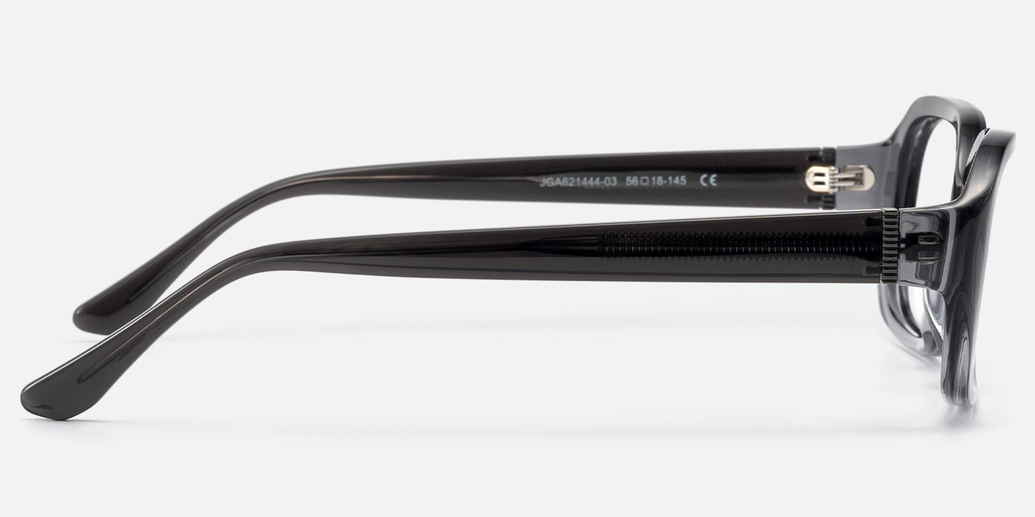 Mies - Gradient Gray Glasses with with Screw Deco by Vooglam - Side View