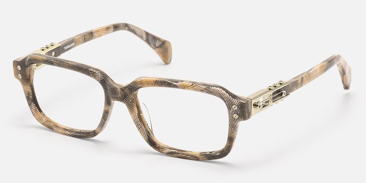 Anacortes - Light Brown Pattern Guitar Glasses by Vooglam