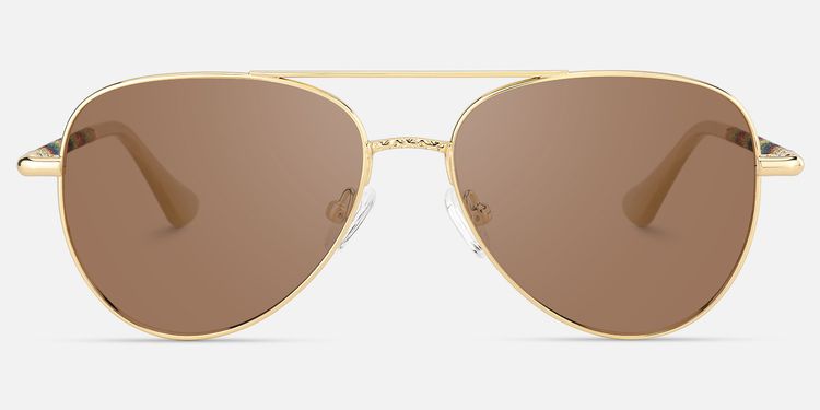 Joni - Aviator Gold Sunglasses by Vooglam