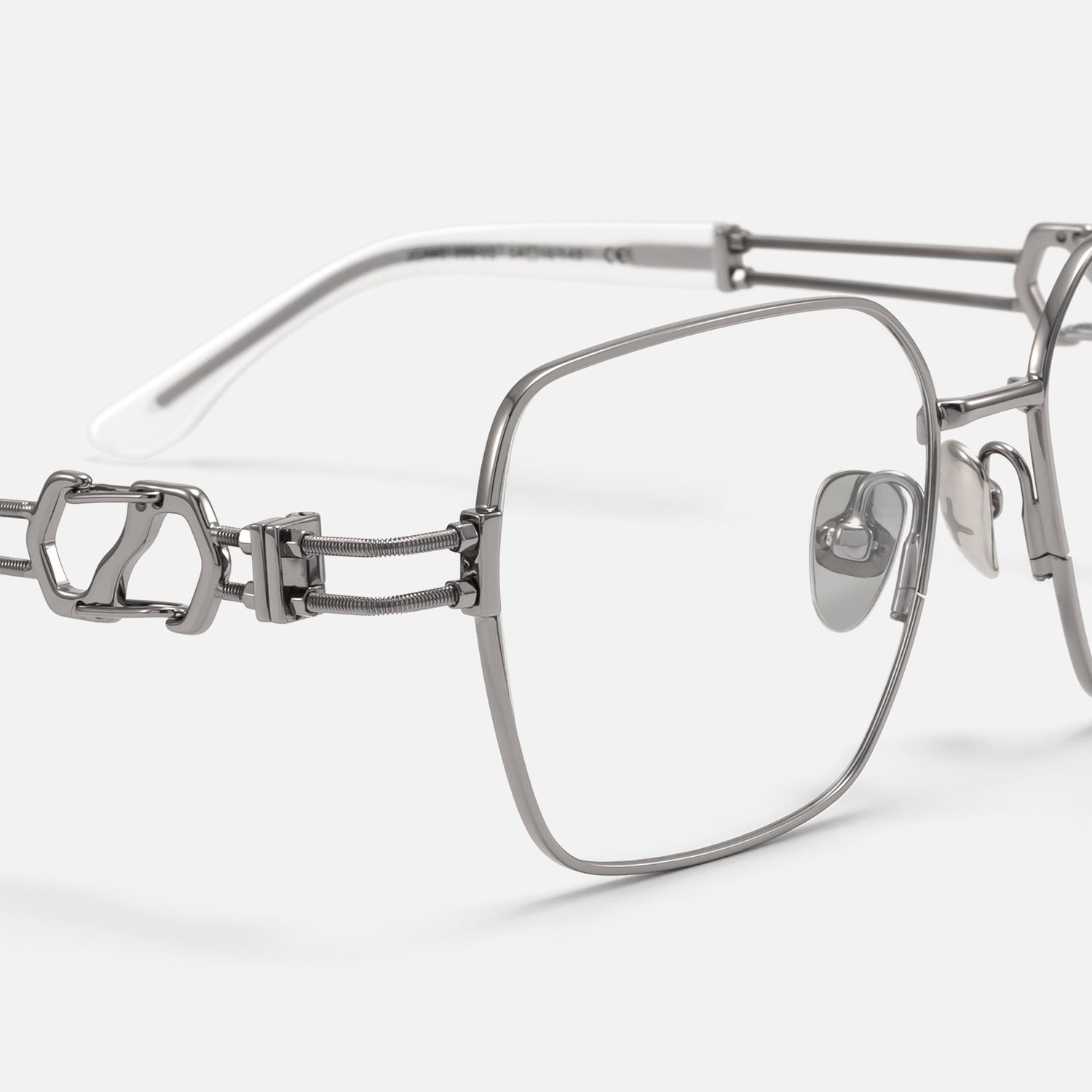 The Architect - Gunmetal Carabiner Glasses by Vooglam - Design Details