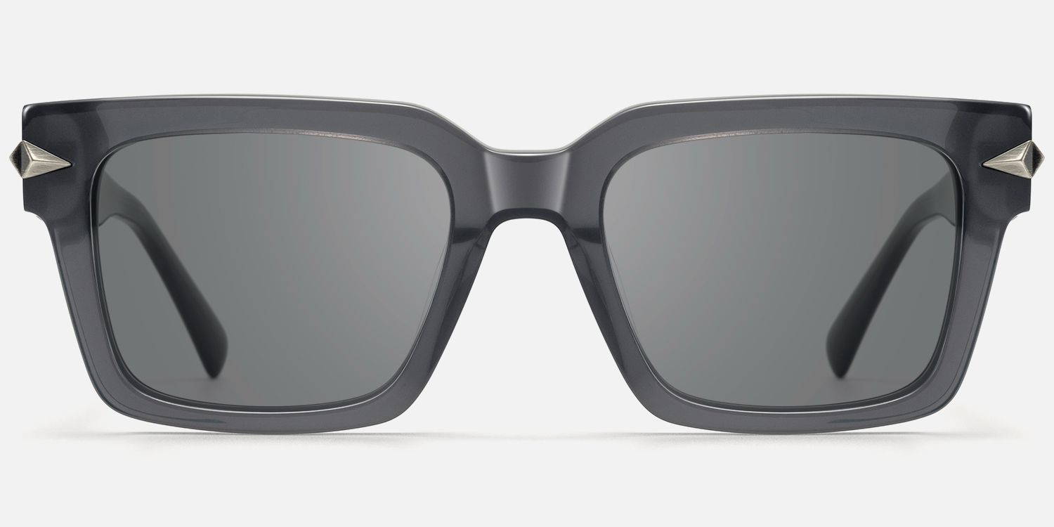 Covenant - Gray Transparent Sword Sunglasses by Vooglam - Angle View