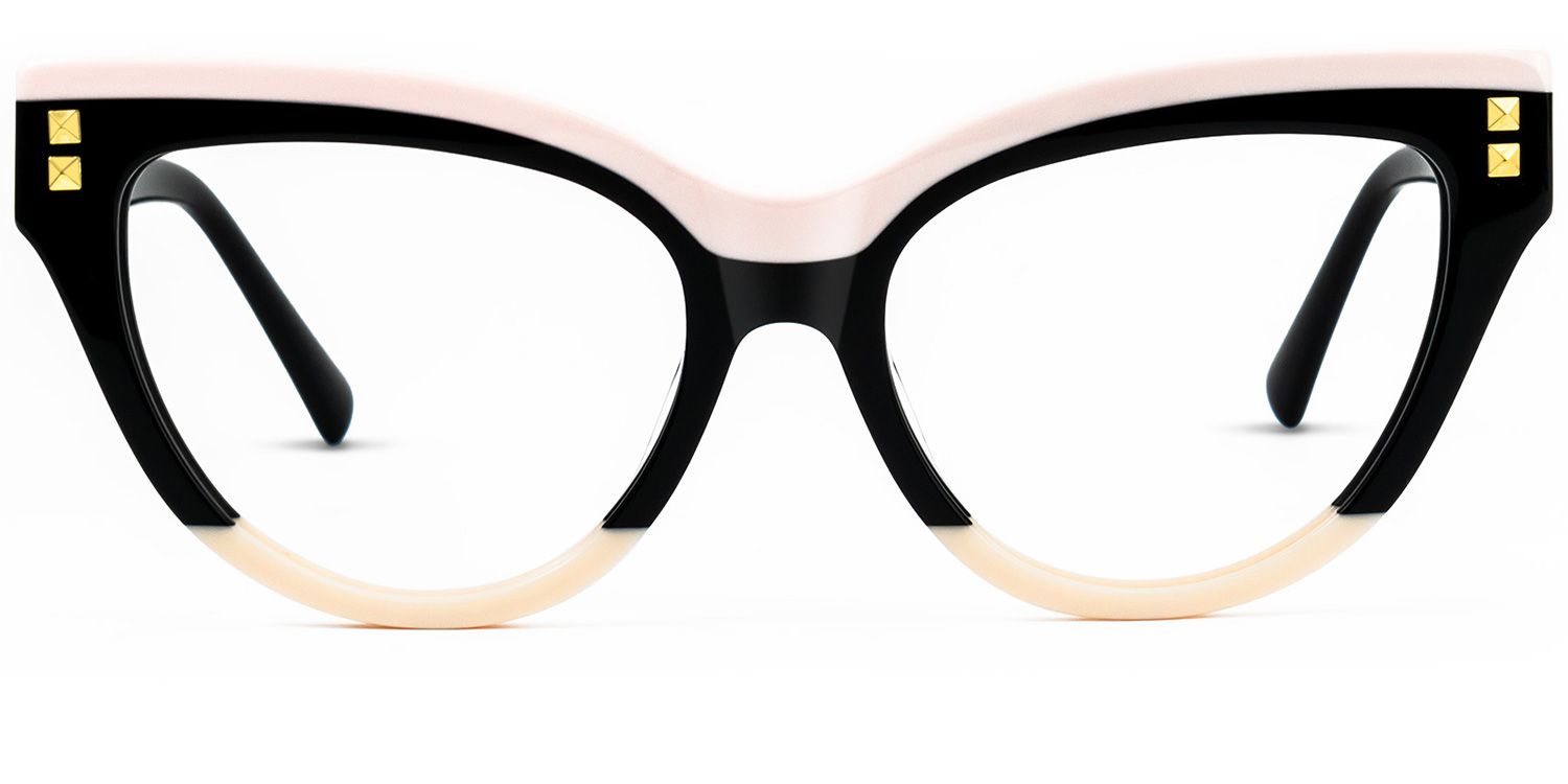 Dalila - Cat Eye Black Eyeglasses | Vooglam Angle View