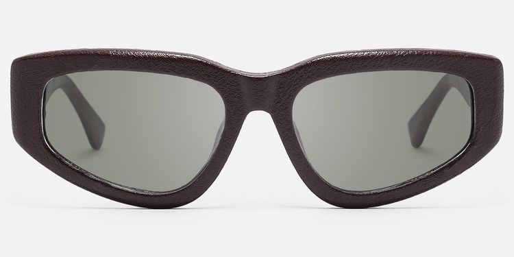 CruzHide - Geometric Brown Sunglasses by Vooglam