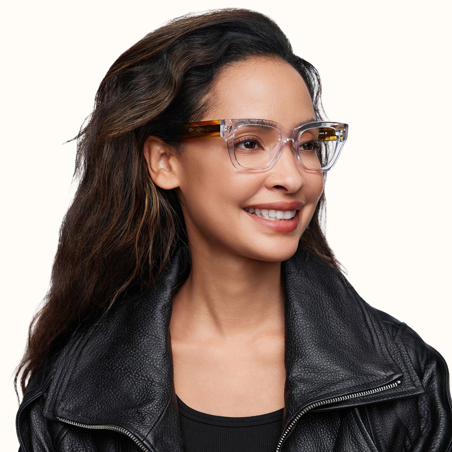 Asante - Crystal Brown Tinted Sunglasses by Vooglam - Lifestyle Look