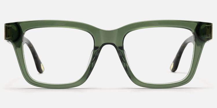 Legacy - Rectangle Green Eyeglasses by Vooglam