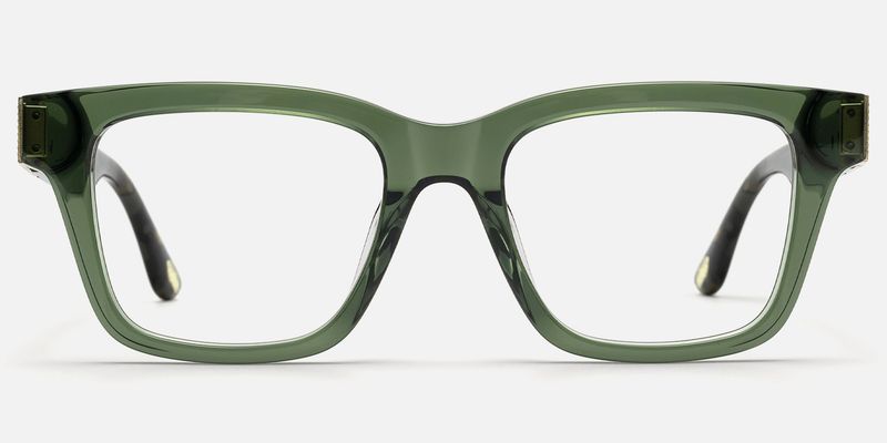 Legacy - Rectangle Green Eyeglasses by Vooglam