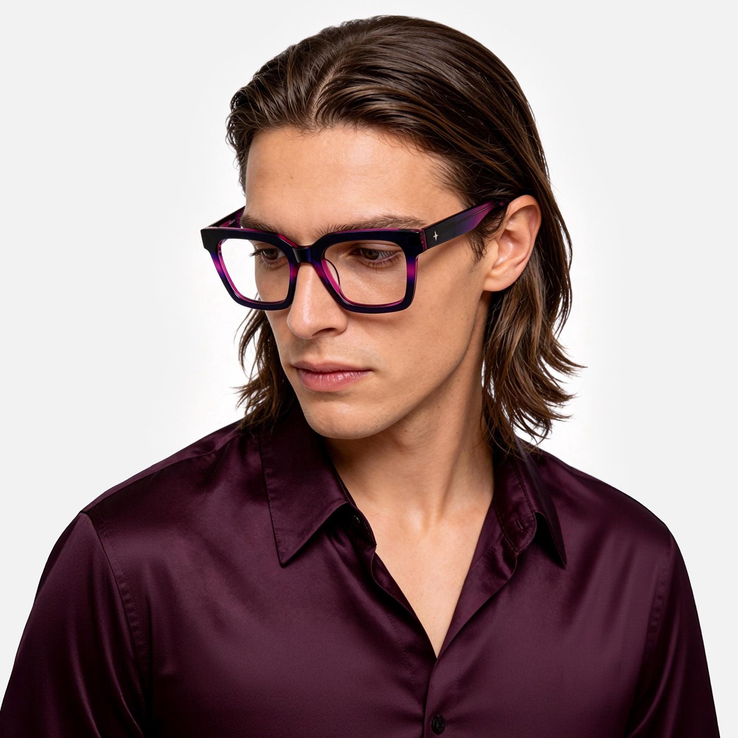Brand Story: Behind the design of Loop - Purple Pink Gradient Square Glasses by Vooglam
