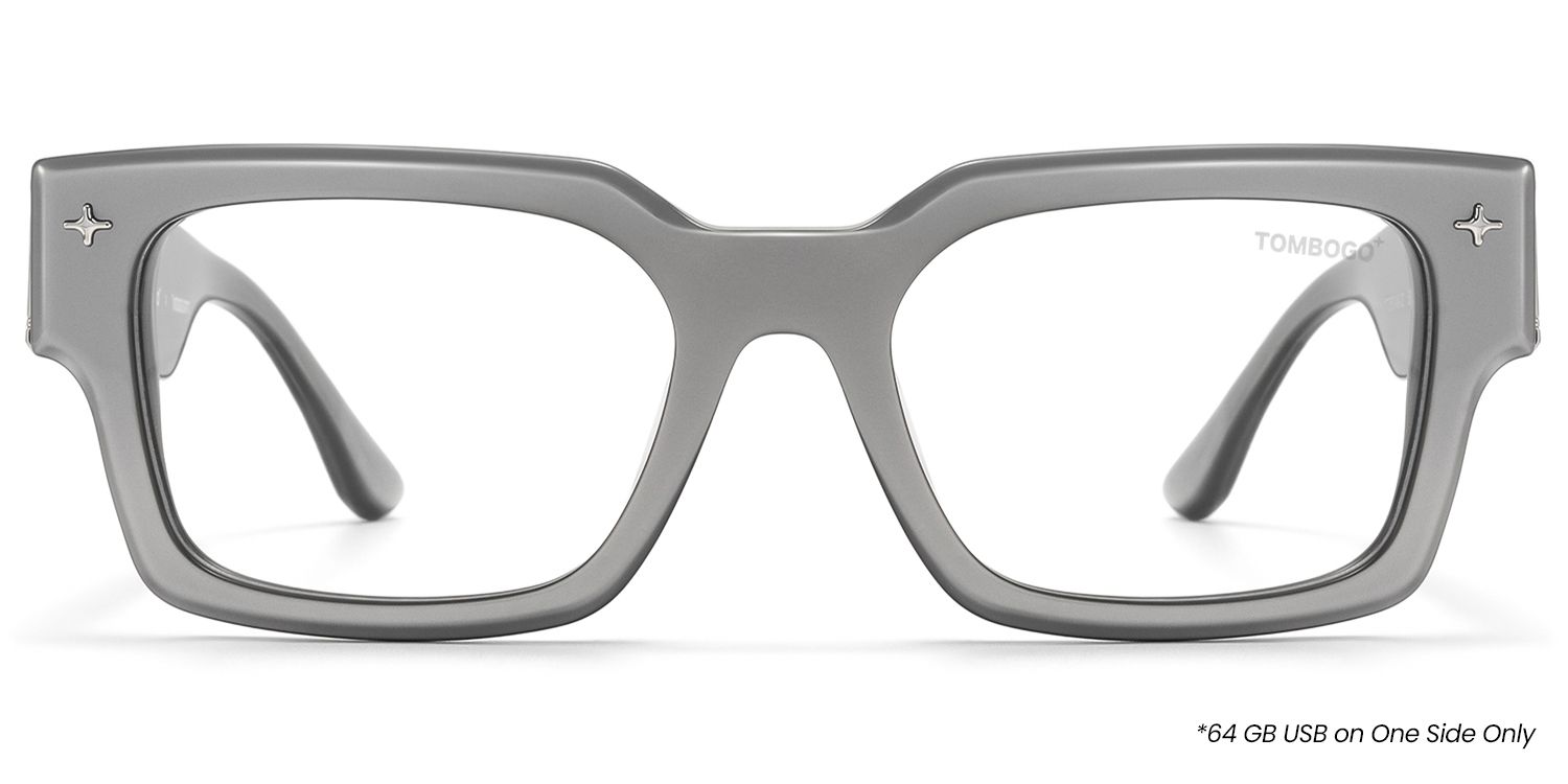 The Programmer - Chunky Silver USB Glasses by Vooglam Product Details 1