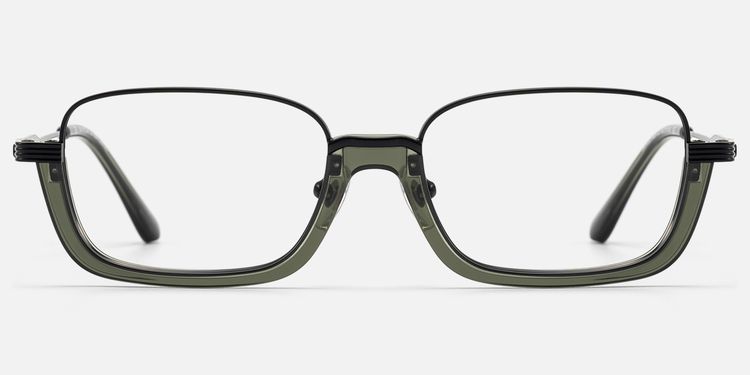 Basel - Matte Black Visible Wire Rim Frames by Vooglam